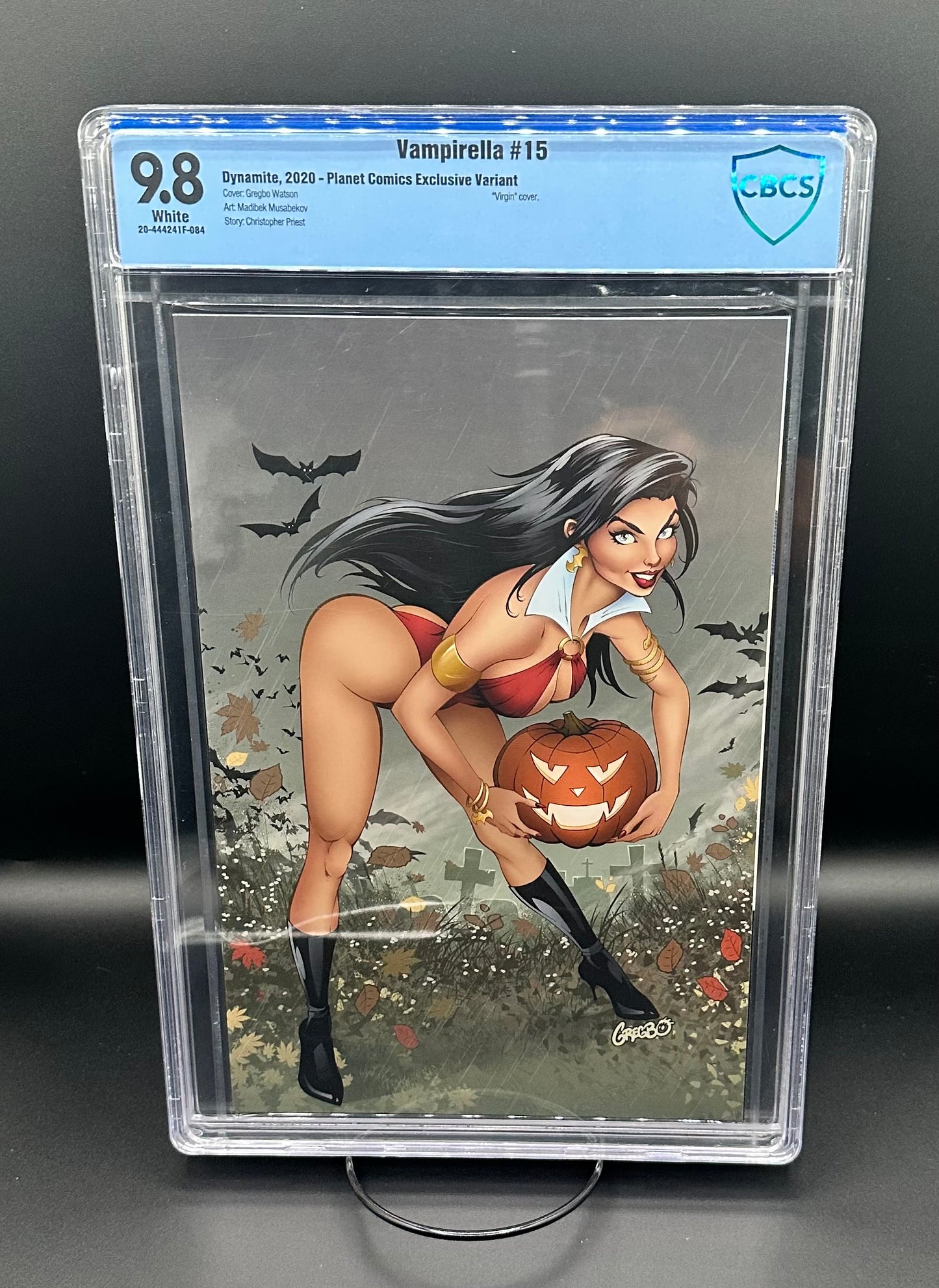 Vampirella #15 – Gregbo Watson Halloween Variant | CBCS 9.8 | Planet Comics Exclusive