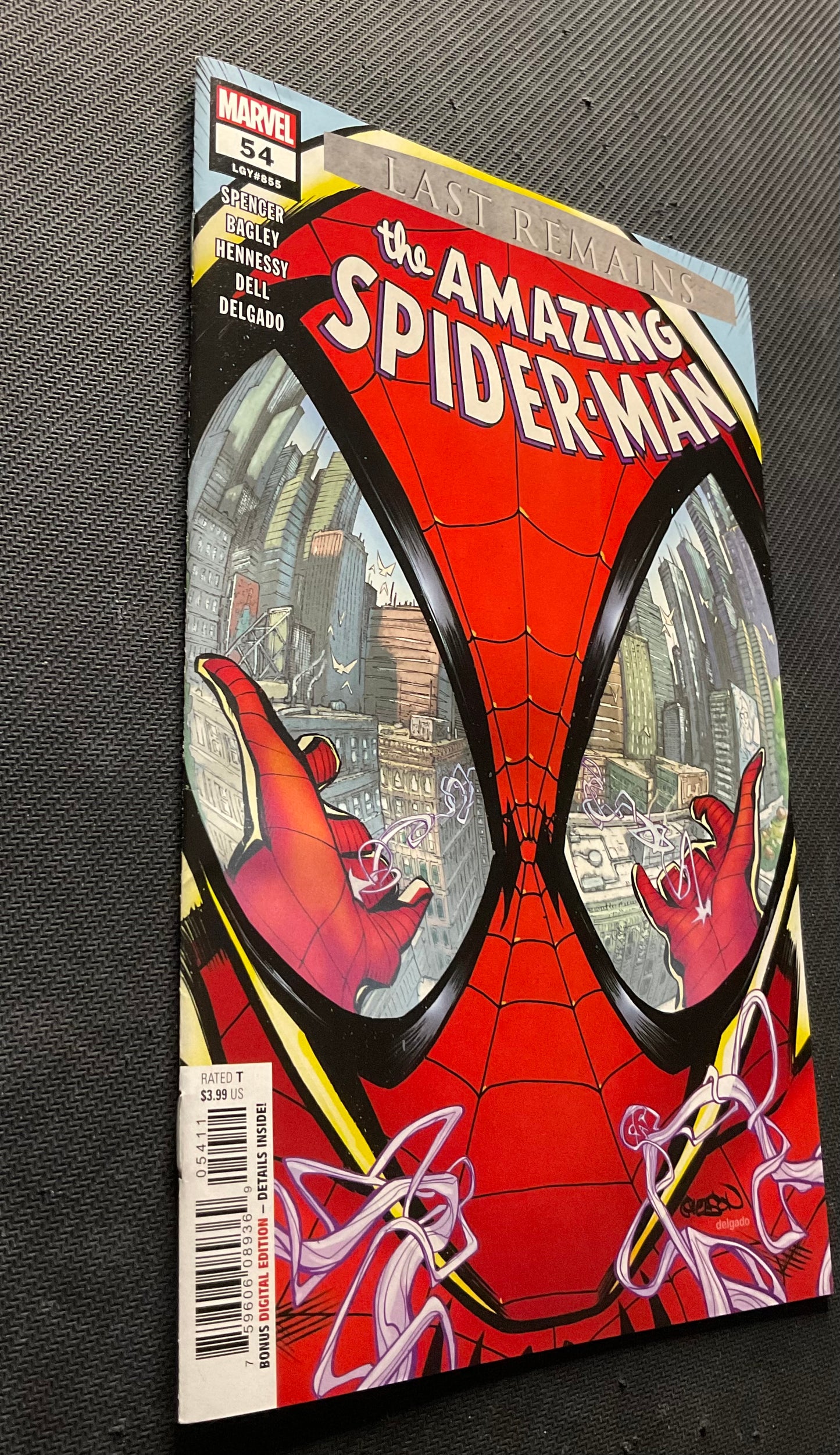 The amazing Spider-Man #54 —Last Remains Tie-In (Legacy #855) - Variant Cover